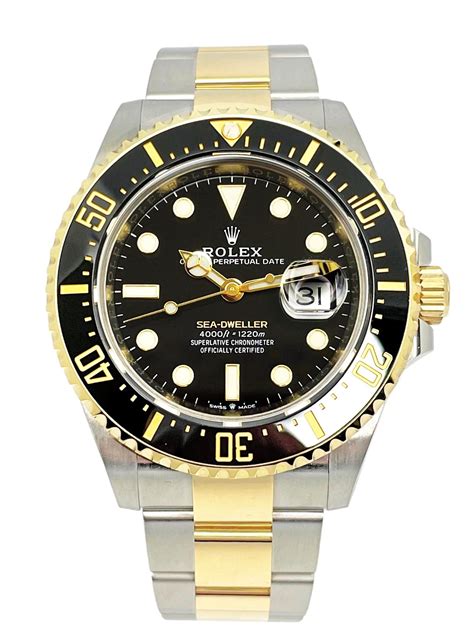 rolex sea dweller two tone|rolex sea dweller in stock.